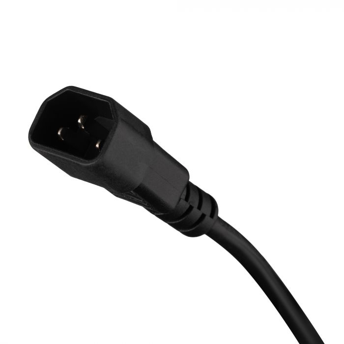 Фільтр живлення 2E 3 розетки, 1 м, чорний (2E-U03C14M1BK)