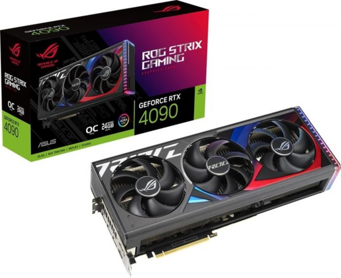 Відеокарта GF RTX 4090 24GB GDDR6X ROG Strix Gaming OC Asus (ROG-STRIX-RTX4090-O24G-GAMING)