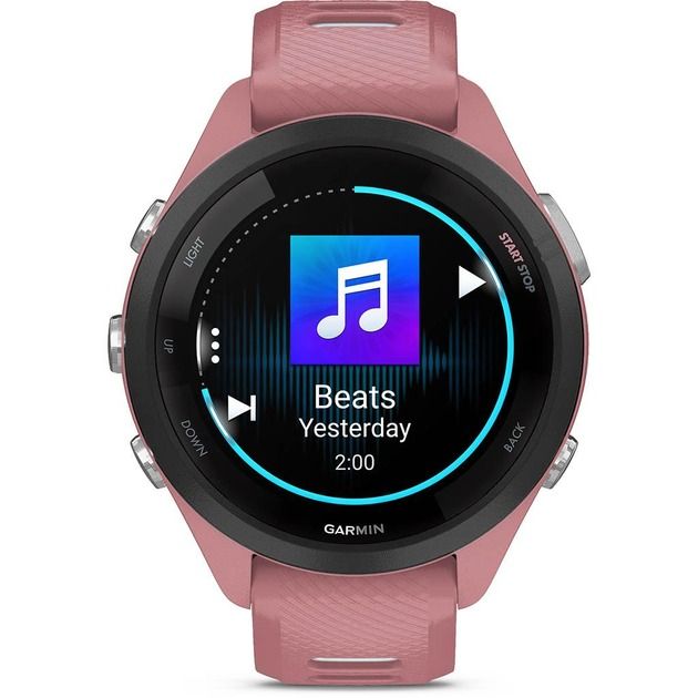 Смарт-годинник Garmin Forerunner 265S Black Bezel with Light Pink Case and Light Pink/Whitestone Silicone Band (010-02810-55)