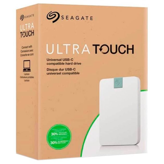 Зовнішній жорсткий диск 2.5" USB 2.0TB Seagate Ultra Touch Cloud White (STMA2000400)