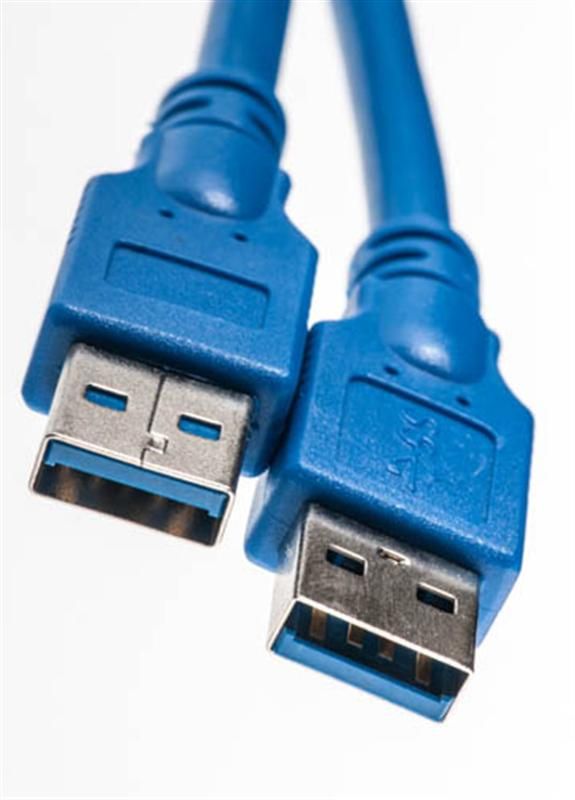 Кабель PowerPlant (KD00AS1228) USB3.0(AM)-USB3.0(AM), 1.5м, синій