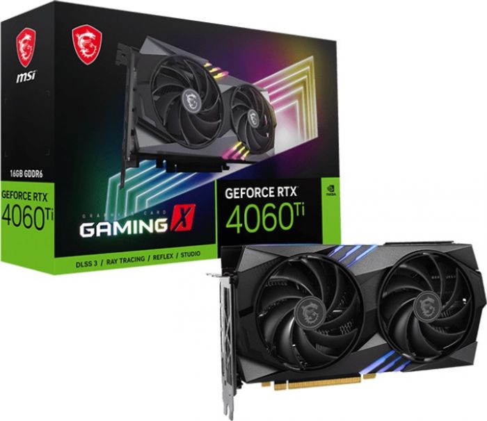 Відеокарта GF RTX 4060 Ti 16GB GDDR6 Gaming X MSI (GeForce RTX 4060 Ti GAMING X 16G)