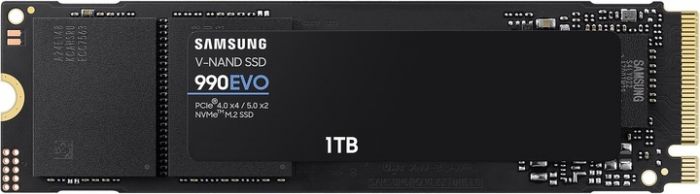 Накопичувач SSD  1ТB Samsung 990 EVO M.2 2280 PCIe 5.0 x4 NVMe V-NAND TLC (MZ-V9E1T0BW)