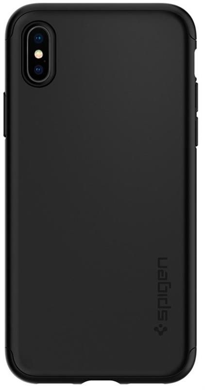 Чохол-накладка Spigen Thin Fit 360 для Apple iPhone XS Max Black (065CS24846) + скло