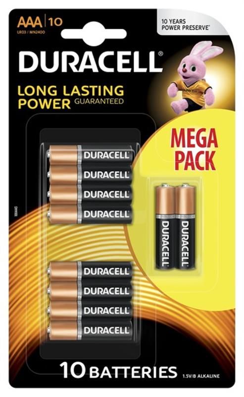 Батарейка Duracell Basic AAA/LR03 BL 10шт