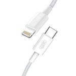 Кабель XO NB113 18W PD USB-C-Lightning, (M/M), 2A 1м White (6920680863846)