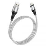 Кабель Hoco X50 Excellent USB - Lightning, 1 м, Grey (6931474734204)