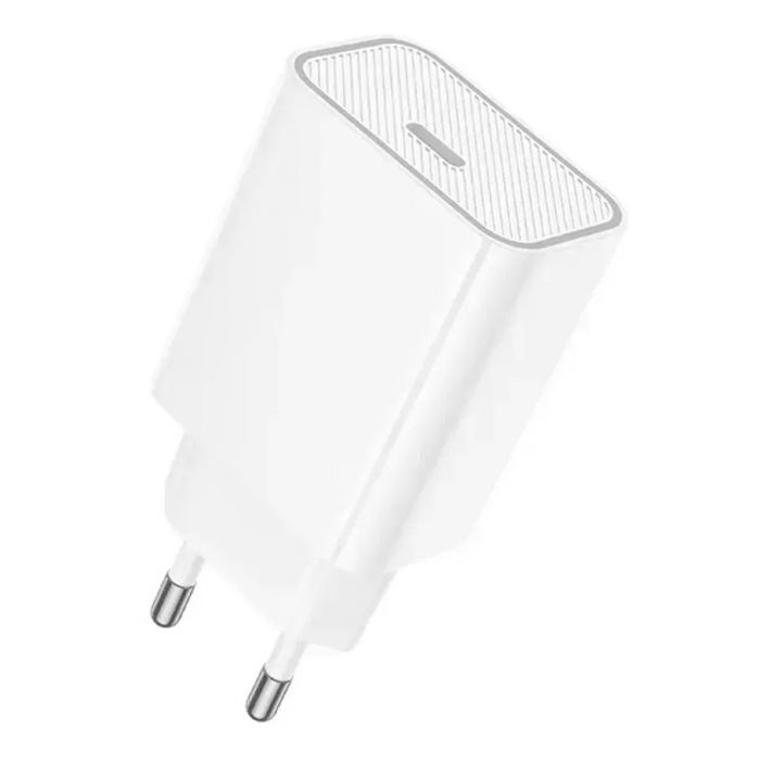 Мережевий зарядний пристрій Hoco C143A (1USB-C, 3А) 20W White (6942007652063)