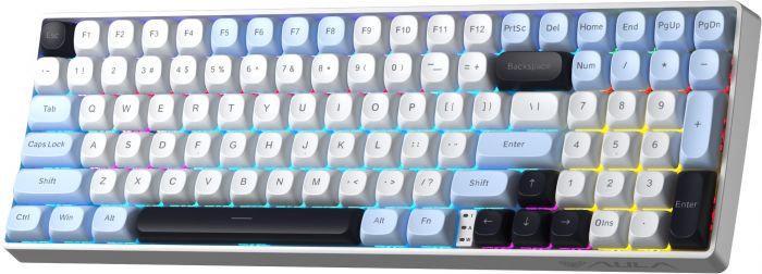 Клавіатура бездротова Aula S100pro Brown Switch White/Black (6948391205755)