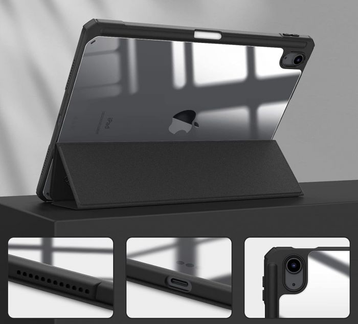 Чохол-книжка BeCover Soft Edge TPU з кріпленням Apple Pencil для Apple iPad Air 11 M2 2024 11" Black (711702)