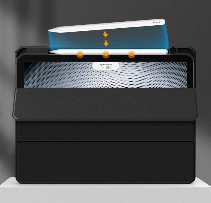 Чохол-книжка BeCover Soft Edge TPU з кріпленням Apple Pencil для Apple iPad Air 11 M2 2024 11" Black (711702)