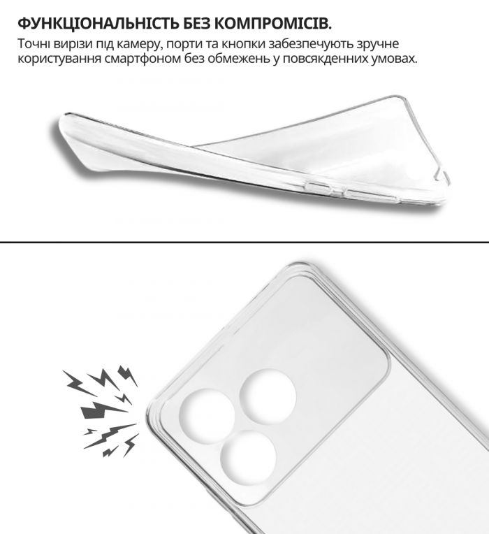 Чохол-накладка BeCover для ZTE Blade A36 / Nubia A36 Transparancy (714908)