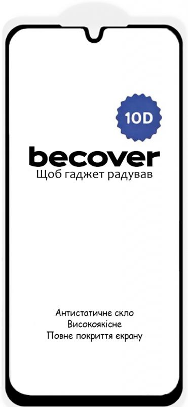 Захисне скло BeCover для Samsung Galaxy А27 SM-A276 10D Black (714915)