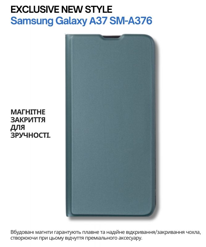 Чохол-книжка BeCover Exclusive New Style для Samsung Galaxy А37 SM-A376 Dark Green (714925)