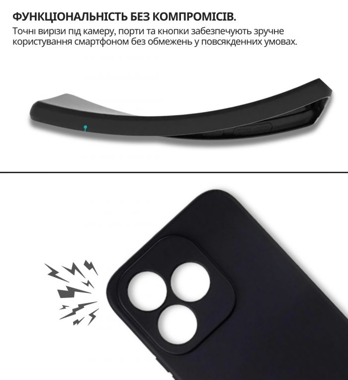 Чохол-накладка BeCover для Honor 400 Lite Black (714939)