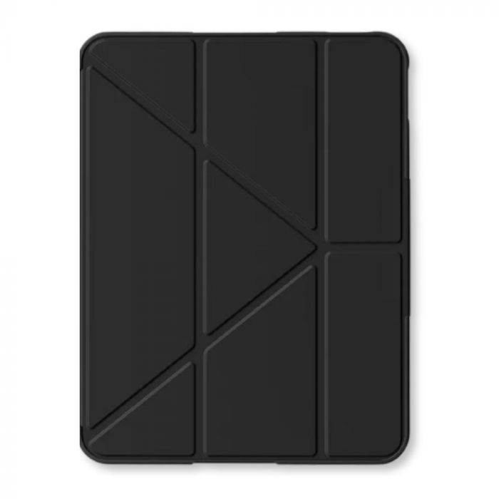 Чохол-книжка BeCover Rugged Origami Transparent з кріпленням Apple Pencil для Apple iPad 10.9" (2022/2024)/iPad (А16) 2025 11" Black (714966)