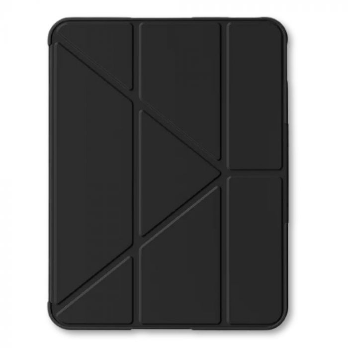Чохол-книжка BeCover Rugged Origami Transparent з кріпленням Apple Pencil для Apple iPad Air 11" M2/M3 (2024/2025) Black (714968)
