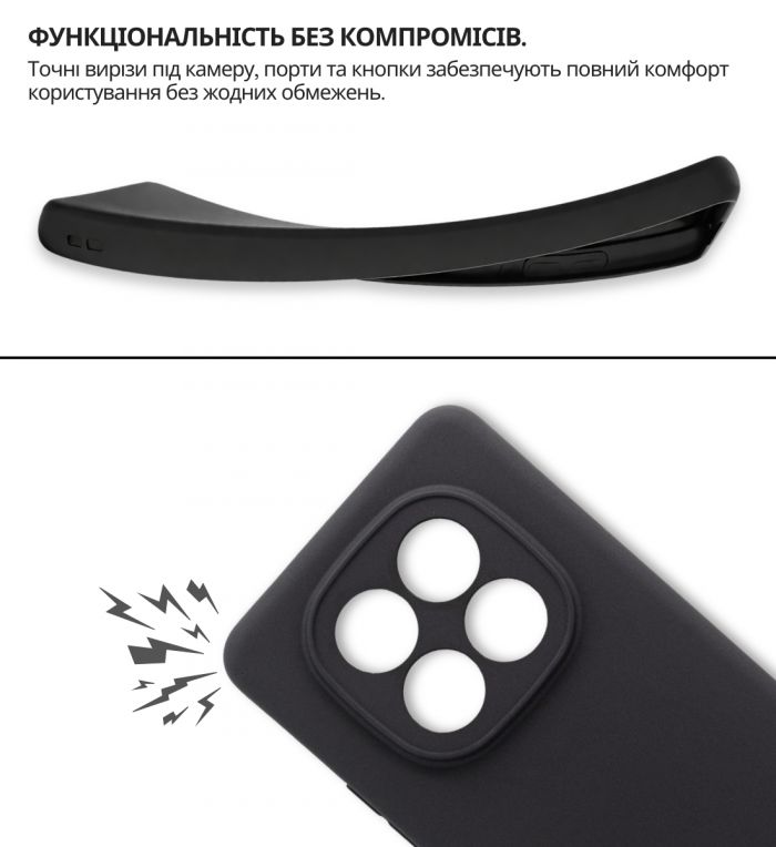 Чохол-накладка BeCover для Xiaomi Redmi Note 15 Pro 4G Black (714972)