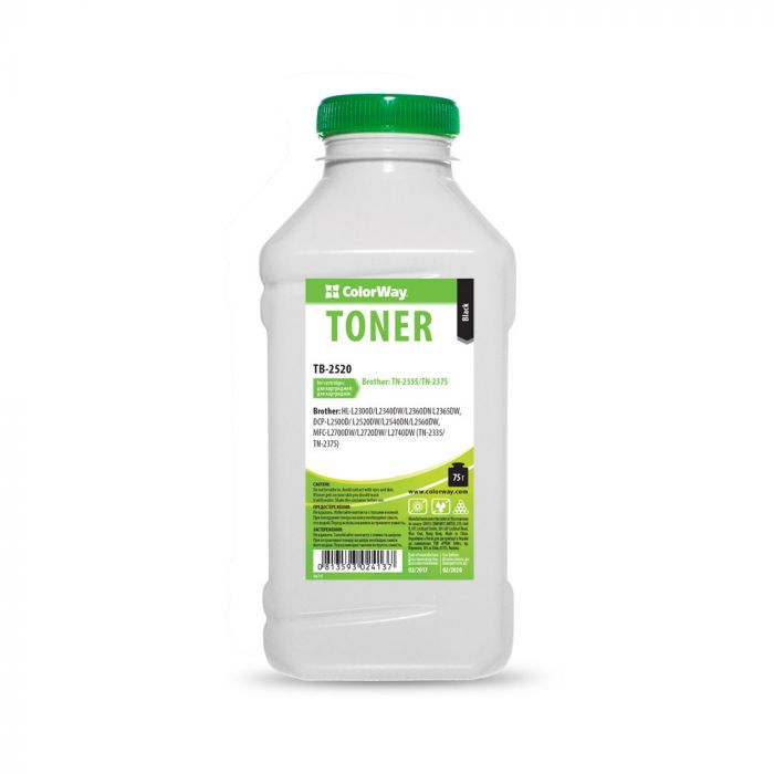Тонер ColorWay (TB-2520) BROTHER HL L2520/L2740, 75 г