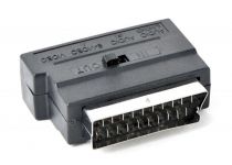 Адаптер Cablexpert SCART - S-Video, 3xRCA (M/F), чорний (CCV-4415) пакет