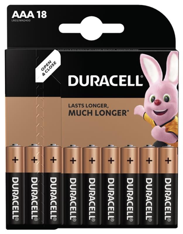 Батарейка Duracell Basic AAA/LR03 BL 18шт