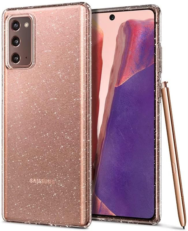 Чохол-накладка Spigen Liquid Crystal Glitter для Samsung Galaxy Note20 SM-N980 Crystal Quartz (ACS01416)