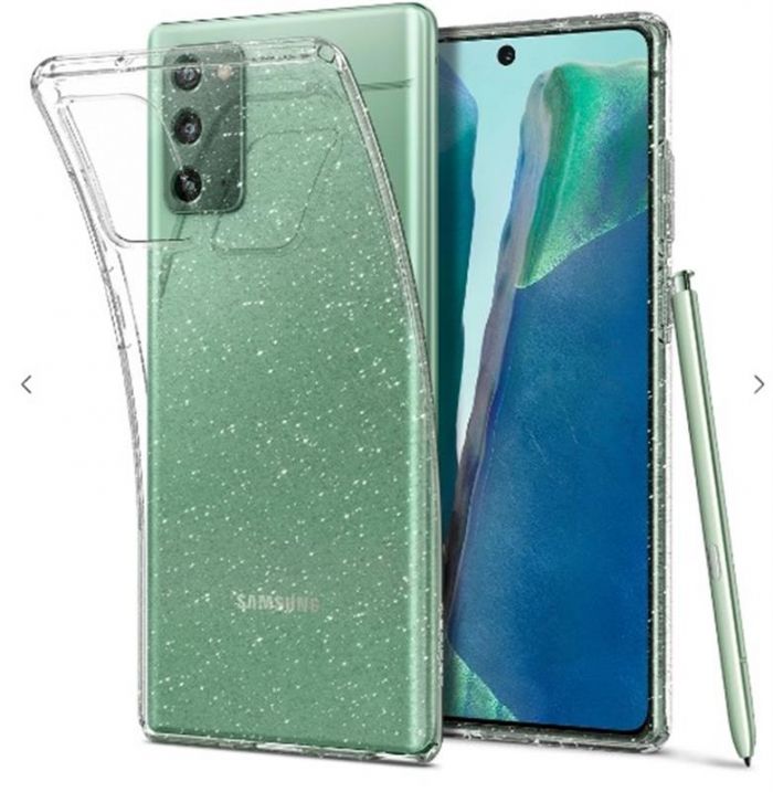 Чохол-накладка Spigen Liquid Crystal Glitter для Samsung Galaxy Note20 SM-N980 Crystal Quartz (ACS01416)