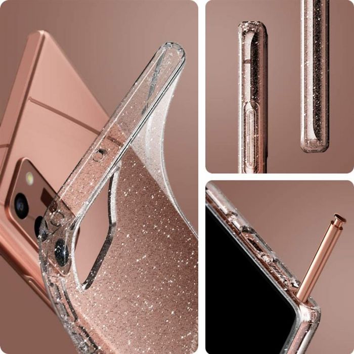 Чохол-накладка Spigen Liquid Crystal Glitter для Samsung Galaxy Note20 SM-N980 Crystal Quartz (ACS01416)