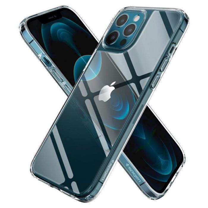 Чохол-накладка Spigen Quartz Hybrid для Apple iPhone 12 Pro Max Crystal Clear (ACS01621)