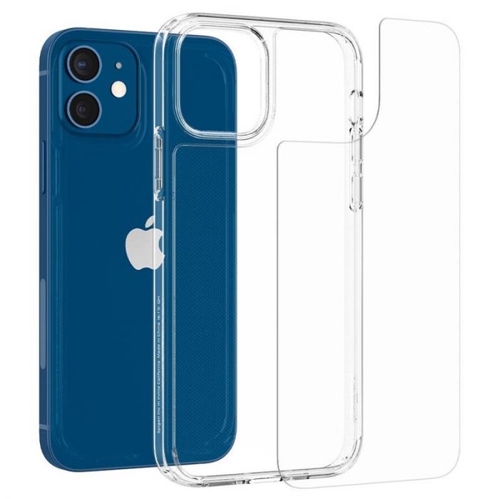 Чохол-накладка Spigen Quartz Hybrid для Apple iPhone 12 Mini Crystal Clear (ACS01748)