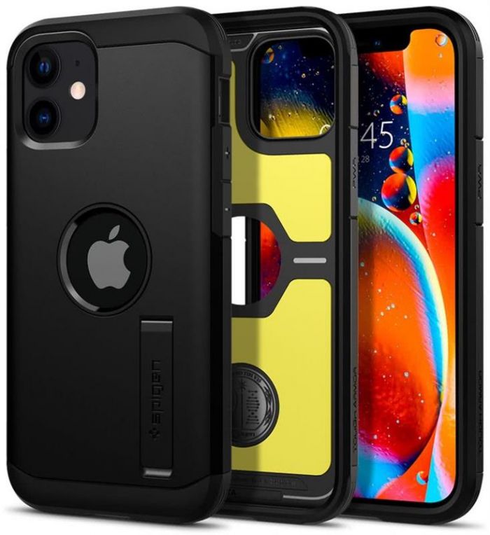 Чохол-накладка Spigen Tough Armor для Apple iPhone 12 Mini Black (ACS01753)