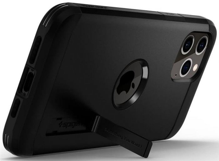 Чохол-накладка Spigen Tough Armor для Apple iPhone 12 Pro Max Black (ACS01626)