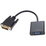 Перехідник Atcom DVI - VGA (M/F), Dual Link, 0.1 м, Black (9214)