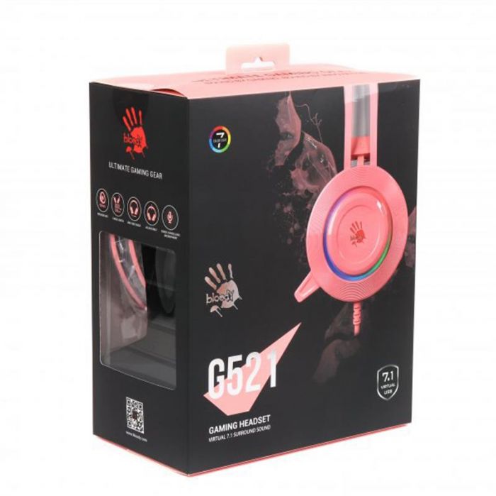 Гарнітура Bloody G521 Pink