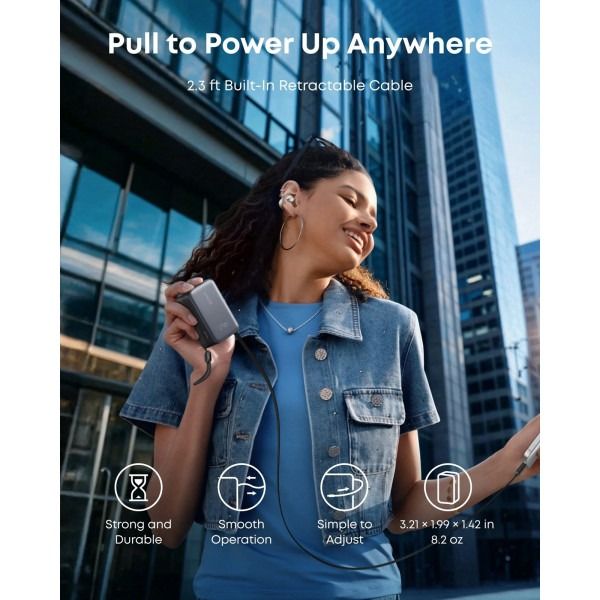 Універсальна мобільна батарея Anker Nano 10000mAh 45W Black (A1638H11)