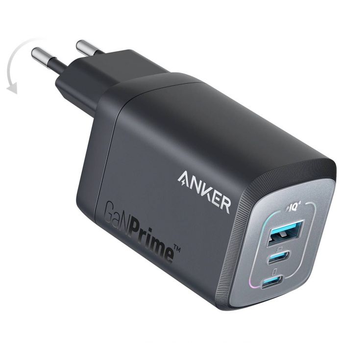 Мережевий зарядний пристрій Anker GaN Prime 67W Black (A2669313)