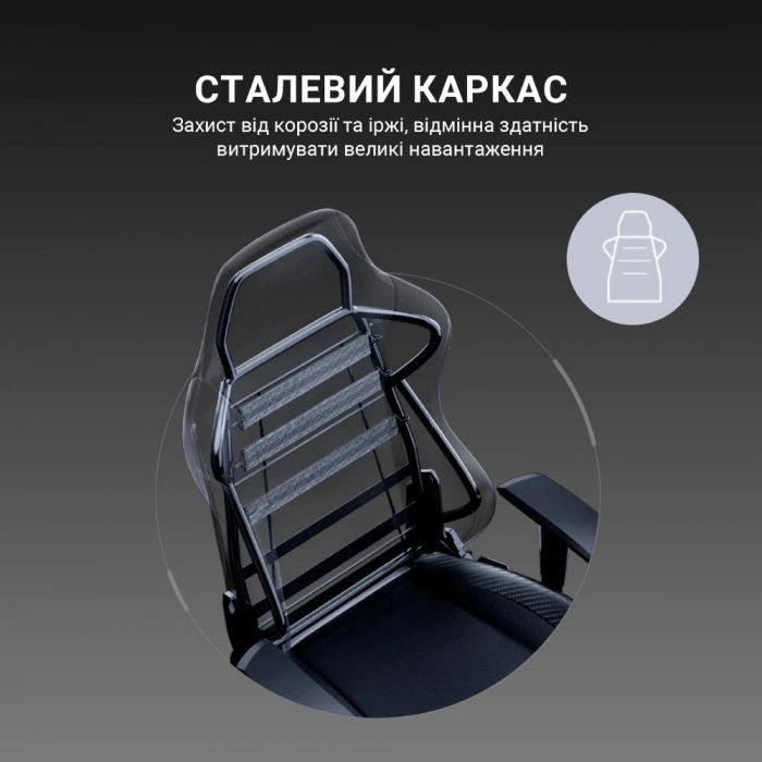 Крісло для геймерів Anda Seat Luna Pro Size L Gray Fabric (AD18T-44-G-F)