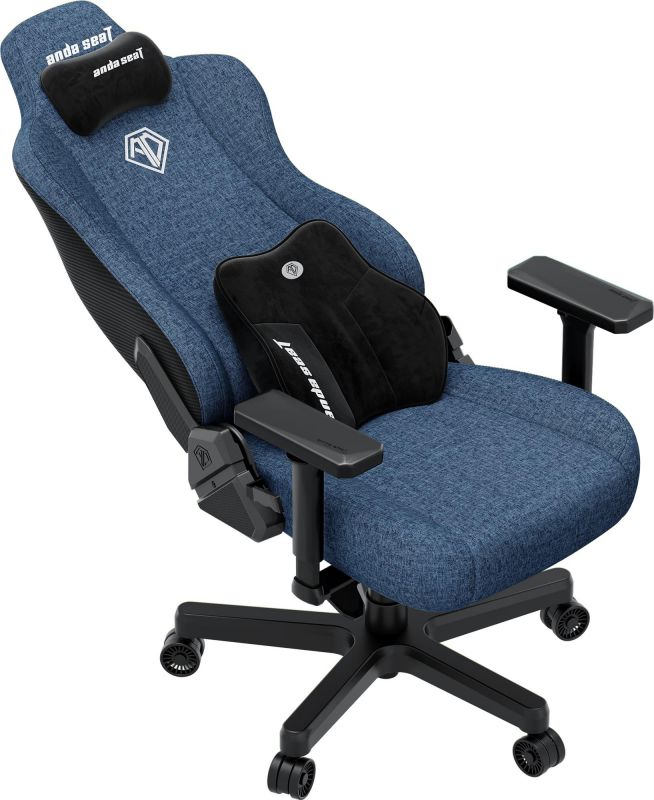 Крісло для геймерів Anda Seat Kaiser 3E XL Dark Blue Fabric (AD23YC-XL-09-S-CF-S01)