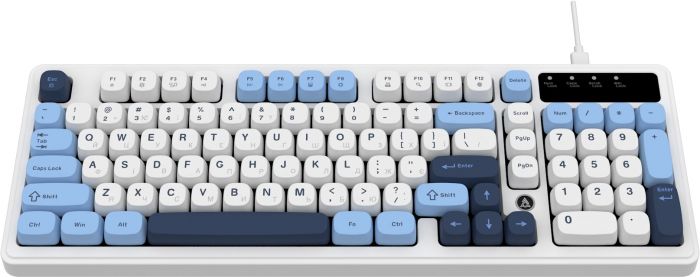 Клавіатура Ajazz AF98 Black USB-C Glacier Blue (AF98-GB)