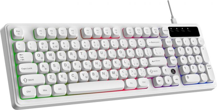 Клавіатура Ajazz AF98 Black USB-C White (AF98-W)