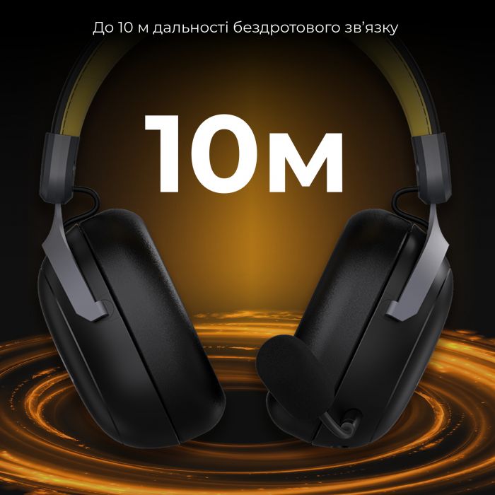 Bluetooth-гарнітура Ajazz AHM08 MAX 3-Mode Black (AHM08-MAX-BGY)