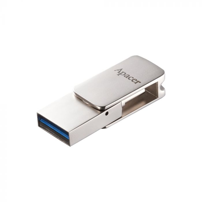 Флеш-накопичувач USB3.2 64GB Apacer AH181 Silver (AP64GAH181S-1)