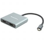 Адаптер Blueendless USB Type-C - 2xHDMI (M/F) Grey (CA913831)