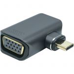 Адаптер PowerPlant USB Type-C - VGA (M/F) Black (CA914289)