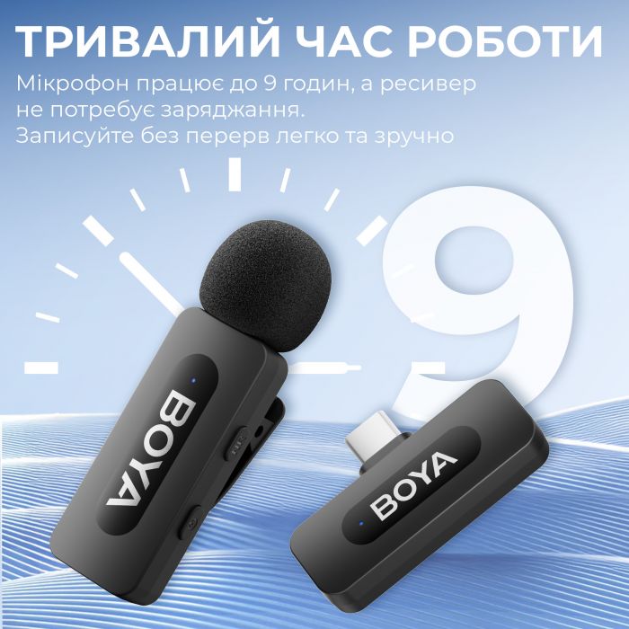 Мікрофон BOYA BY-V20 Type-C Black