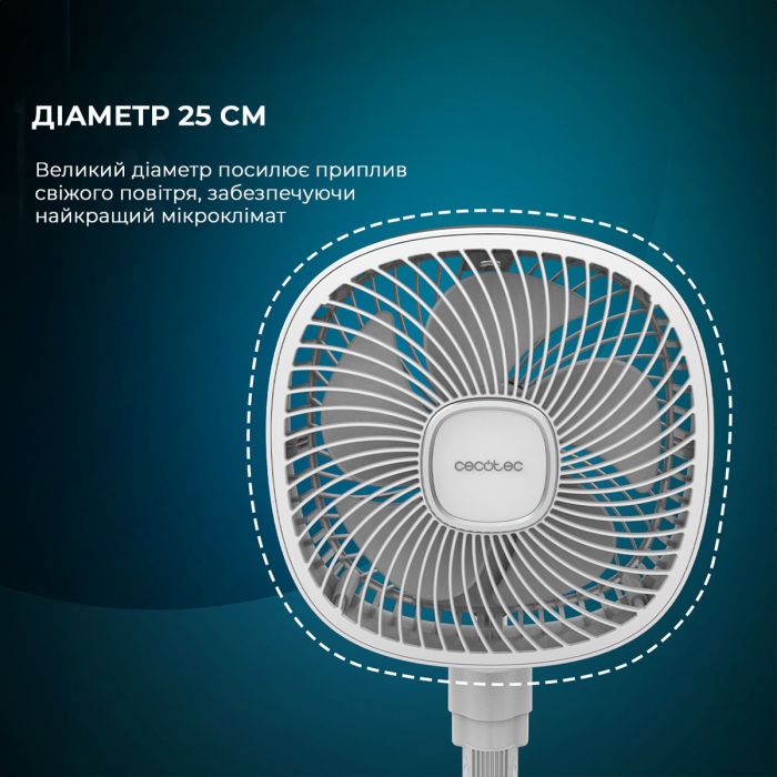 Вентилятор Cecotec Telescopic fan EnergySilence 1000 FoldAir Portable (CCTC-08361)