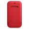 Чохол-кишеня Apple Leather Sleeve with MagSafe для Apple iPhone 12 Mini Red (MHMR3)