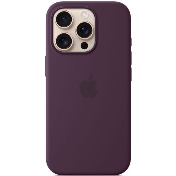 Чохол-накладка Apple Silicone Case with MagSafe для Apple iPhone 16 Pro Plum (MYYM3)