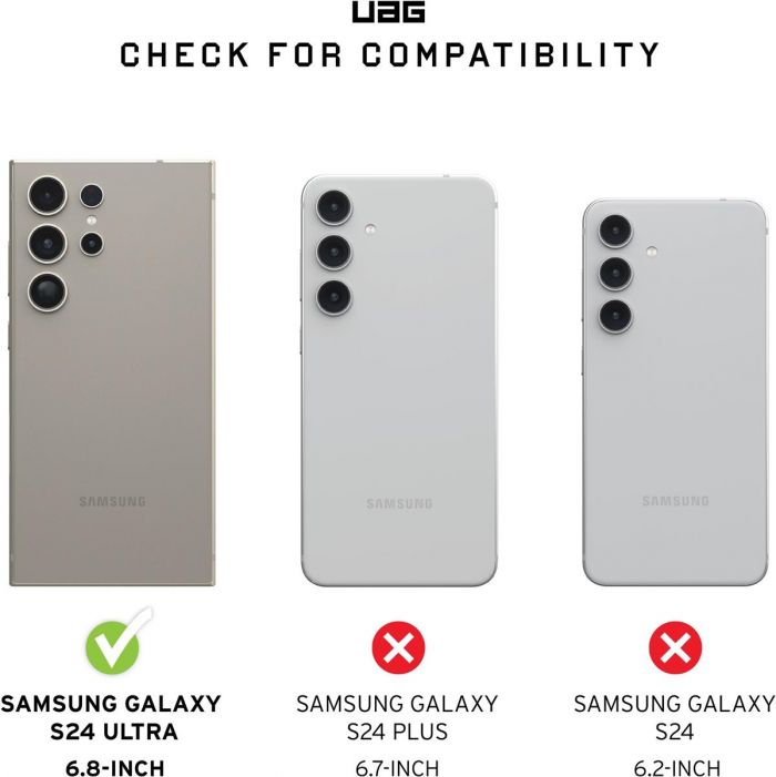 Чохол-накладка Urban Armor Gear Monarch для Samsung Galaxy S24 Ultra Carbon Fiber (214415114242)