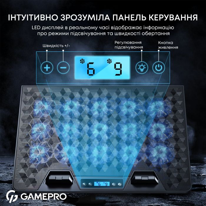 Охолоджуюча підставка для ноутбука GamePro CP1140
